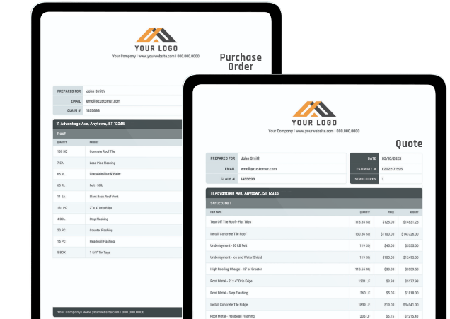 ProDocs Branded Roof Reports.